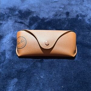 Ray-Ban Tan Leather Eyeglass Case